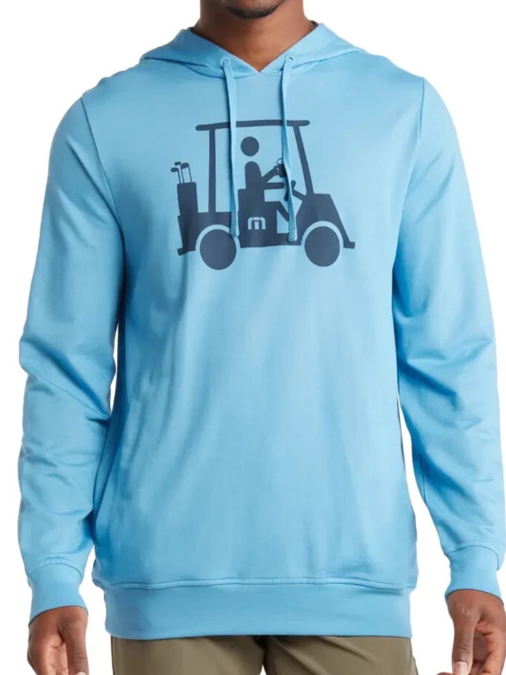 New Travis Mathew L Hoodie Solitude Mountain model Large Blue Golf cart pullover